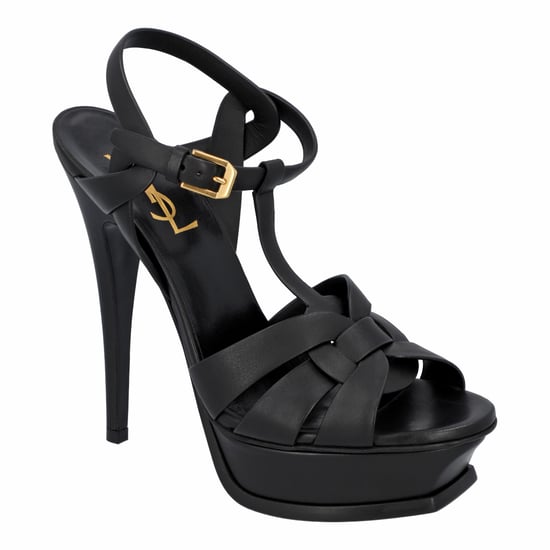 Saint Laurent Tribute Platform Sandals Black