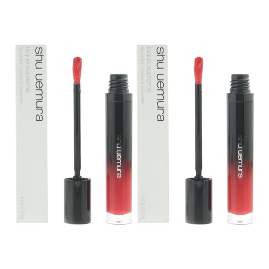 Shu Uemura Laque Supreme Lip Colour 5.2g - OR01 Ruby Orange x 2