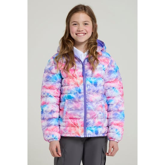 Mountain Warehouse Vadderad jacka för barn och ungdomar Seasons Watercolour (Rosa) - Image 1