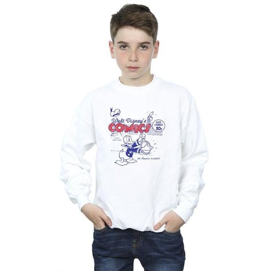 Disney Boys Donald Duck Comics Sweatshirt (White)