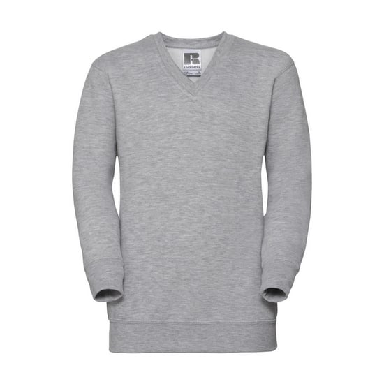 Russell Collection Childrens/Kids V Neck Sweatshirt (Light Oxford) - Image 1