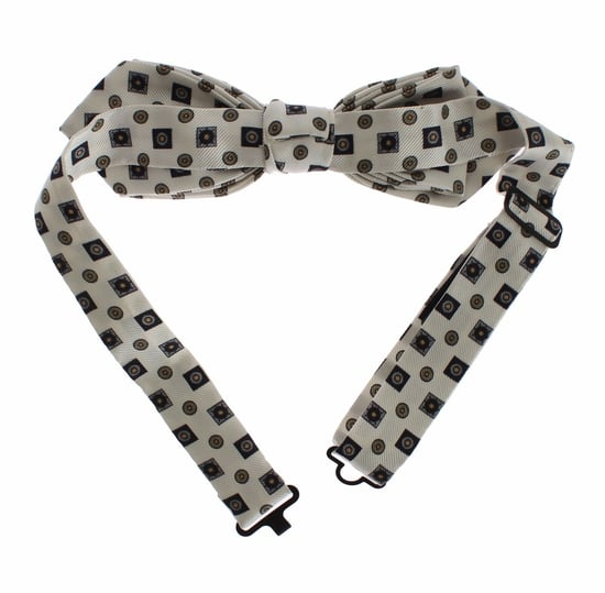 Dolce & Gabbana Wit Zijde Strik Leder Herenriem Geschenkverpakking - Image 4