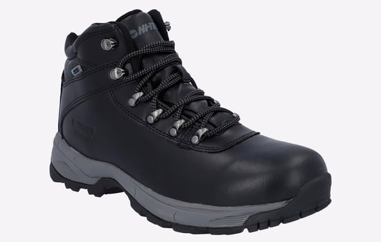 Hi-Tec Eurotrek Lite Waterproof Faux Leren Heren Zwarte Wandelschoenen - Image 2