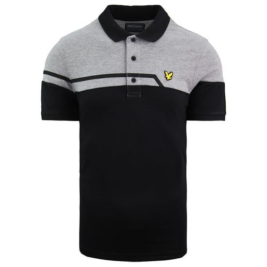 Lyle & Scott Block Mens Black/Grey Polo Shirt - Image 1