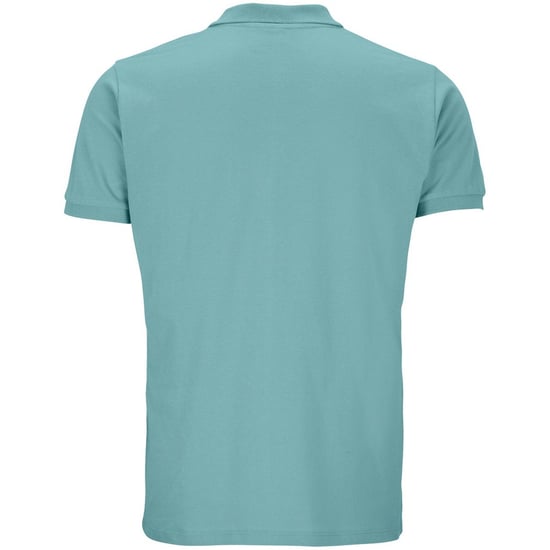 SOLS Mens Planet Piqué Organic Polo Shirt (Pool Blue)