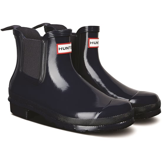 Hunter Original Chelsea Gloss Rubber Women's Navy Wellington Boots - Image 1