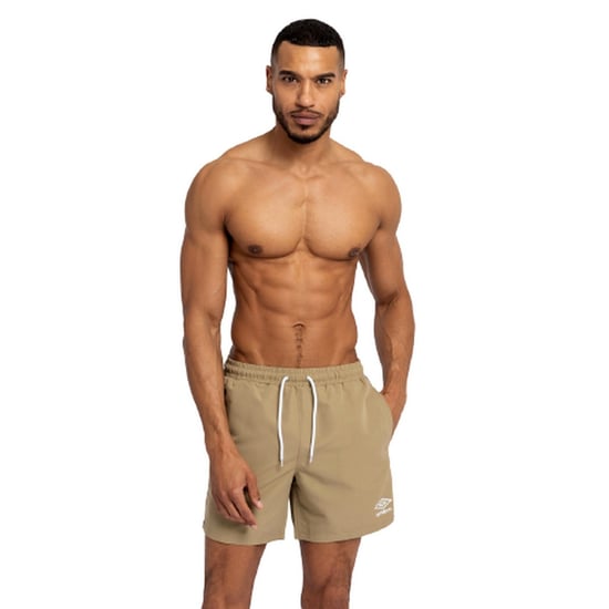 Umbro Heren Taped Swim Shorts (Khaki) - Image 1