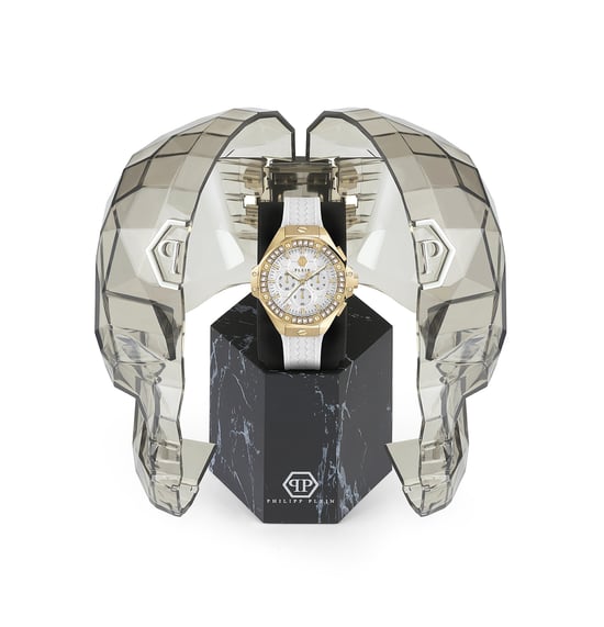 Philipp Plein Plein Chrono Royal Unisex Witte Horloge PWPSA0624 - Image 4