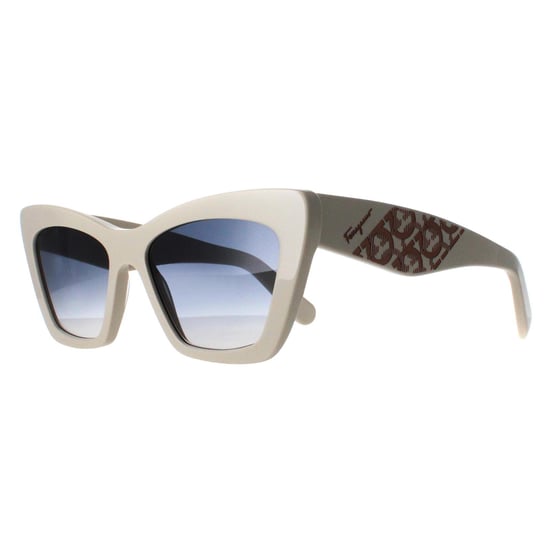 Salvatore Ferragamo Cat Eye Womens Ivory Blue Gradient SF1081SE