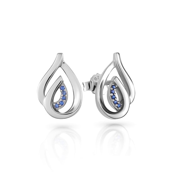 Orphelia 'Dazzle' Women's 925 Sterling Silver Set: Chain-Pendant + Earrings - Silver SET-7518/B