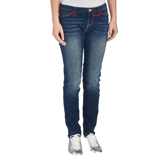 Emporio Armani Dam 5 Pockets Byxor Normal passform Ankellängd Blå - Image 1