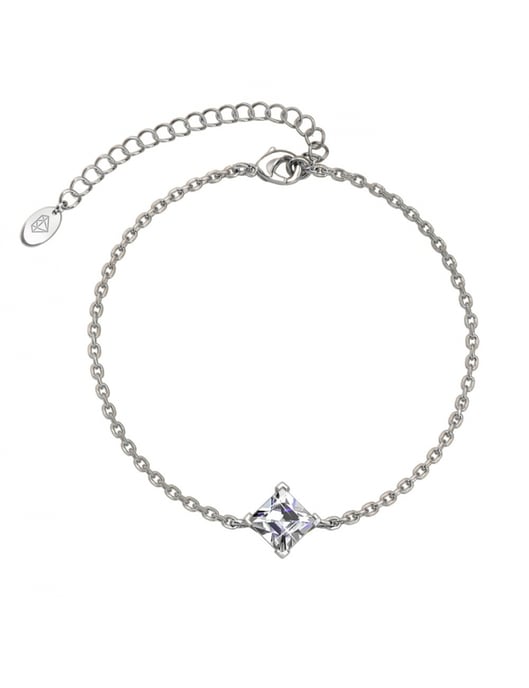 Simple Square Calle Set - Silver and Crystal - Image 3
