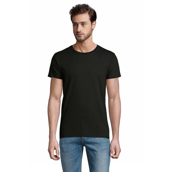 SOLS Heren Pioneer Biologisch Katoenen T-Shirt (Diep zwart) - Image 1