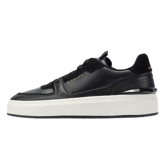 Cruyff Surefire Tennis Leather Men's Black/Gold Trainers - Image 6