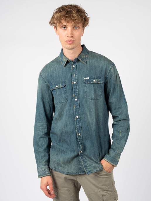 Guess Shirt Men's Blue - Image 3