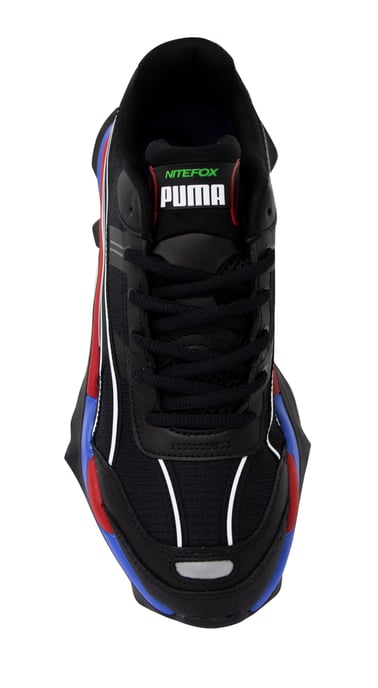 Puma Nitefox Offroad Black Low Lace Up Mens Running Trainers 371498 01