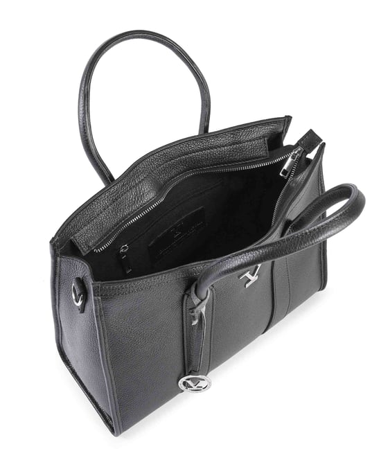 V Italia Womens Handbag CA1030 Dollaro Nero - Image 5