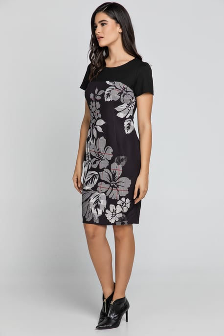 Black Floral Dress by Conquista