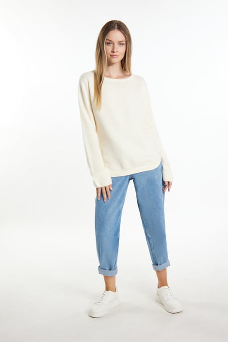Dreimaster Knitted pullover women off-white - Image 2