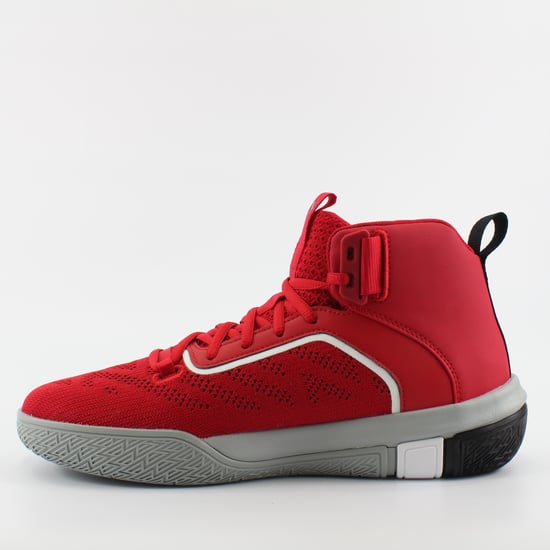 Puma Legacy MM Red Textile Mens High Top Lace Up Trainers 194048 04 - Image 3