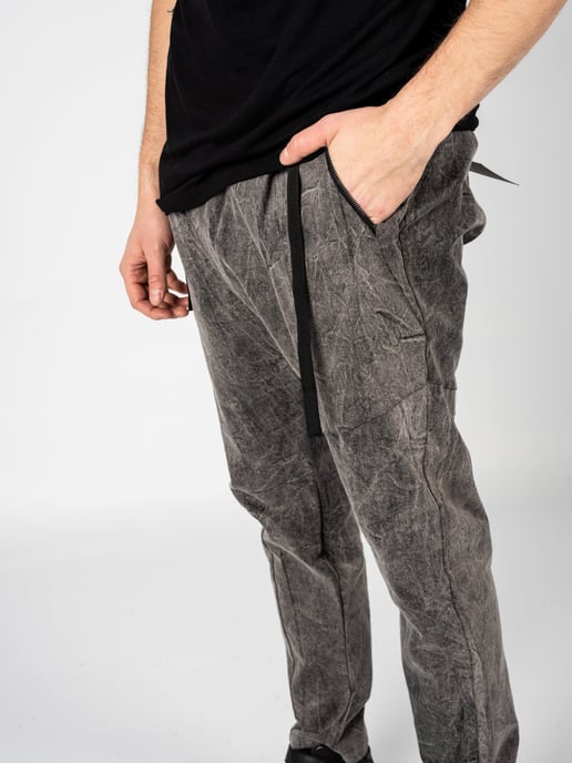La Haine Inside Us Trousers LM048 Men's Grey - Image 4