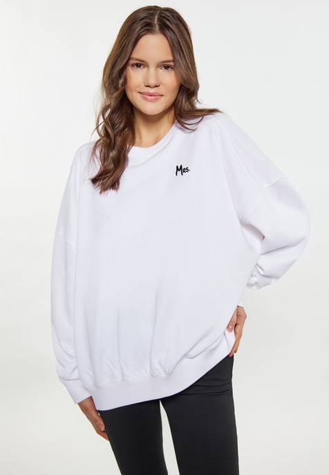 Mymo Sweatshirt Dames wit - Image 3
