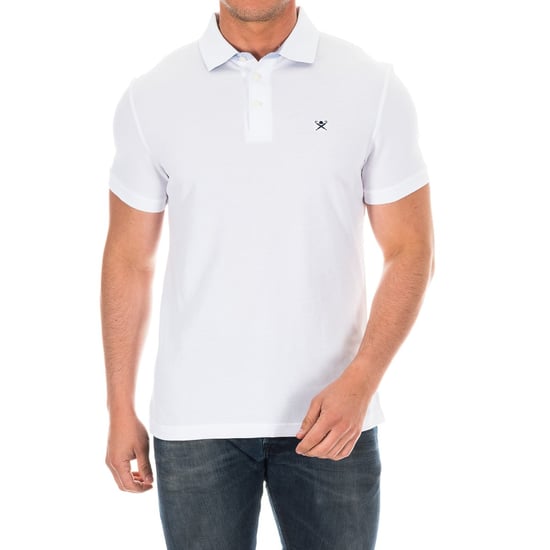 Men's short-sleeved polo shirt with lapel collar HM561798