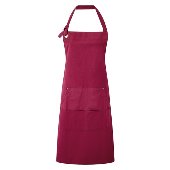 Premier Calibre Heavy Canvas Pocket Apron (Burgundy) - Image 1