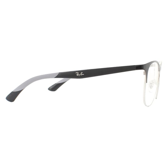 Ray-Ban Square Black Silver Mens  Glasses Frames