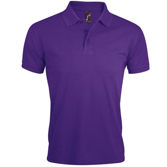 SOLS Heren Prime Pique Poloshirt met korte mouwen (Donkerpaars) - Image 1