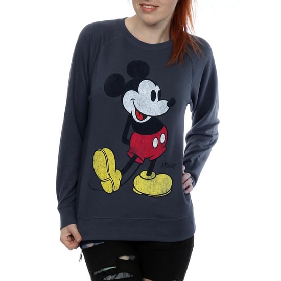 Disney Dames/Dames Mickey Mouse Classic Kick Sweatshirt (Donkere Heide) - Image 3