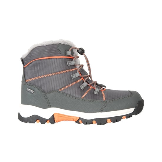 Mountain Warehouse Childrens/Kids Comet Waterproof Snow Boots (Grey/Orange)