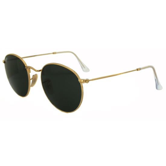 Ray-Ban Sunglasses Round Metal 3447 001 Gold Green 50mm - Image 2