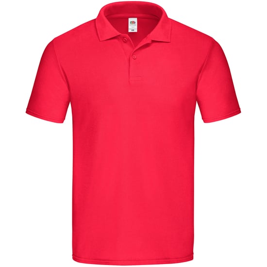 Fruit of the Loom Heren Origineel Piqué Poloshirt (Rood) - Image 1