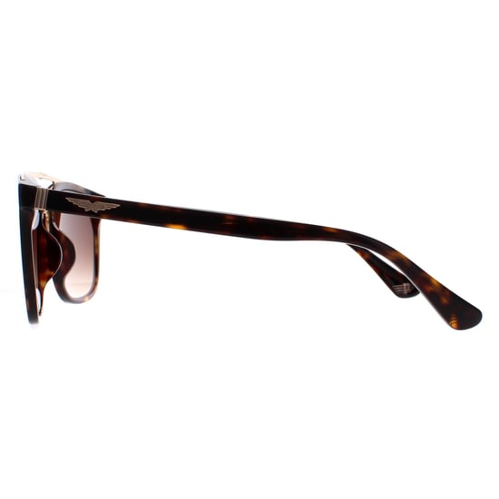 Police Square Mens Havana and Gold Brown Gradient SPLB41 Origins 35