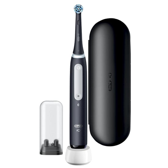 Oral-B iO4 Electric Toothbrush with Toothbrush Head & Travel Case, Black - Image 2