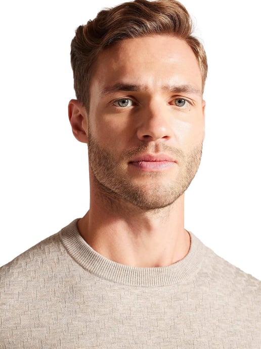 Ted Baker - Stickad tröja med rund hals för herrar - Loung - Image 3