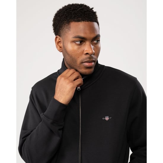 GANT Mens Regular Fit Shield Logo Full Zip Sweatshirt - Image 2