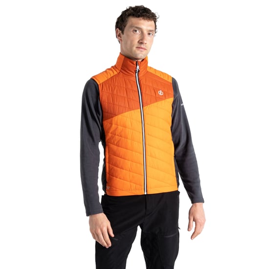 Dare 2B Mens Touring Quilted Lightweight Gilet (Puffins Orange/Rooibos Tea)