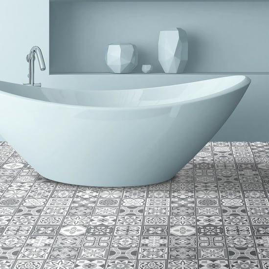 Purbeck Stone Tiles Floor Stickers 120cm x 60 cm, Kitchen, Bathroom, Living room, Self-adhesive