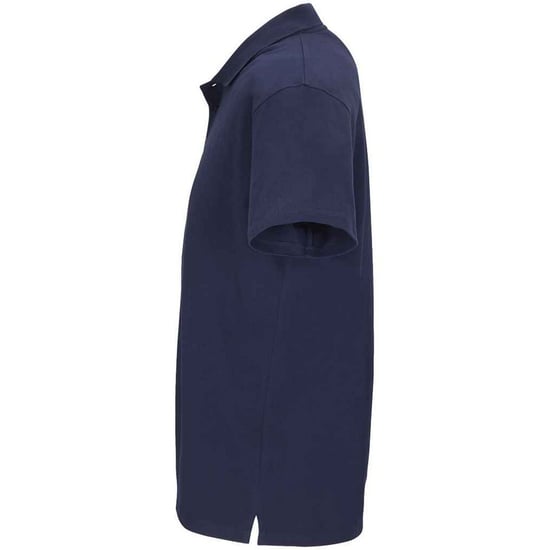 SOLS Mens Summer II Pique Short Sleeve Polo Shirt (French Navy) - Image 3