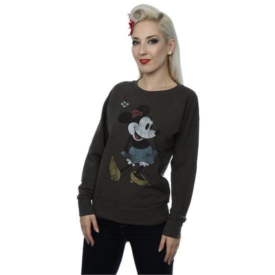 Disney Womens/Ladies Classic Minnie Mouse Heather Sweatshirt (Light Graphite)