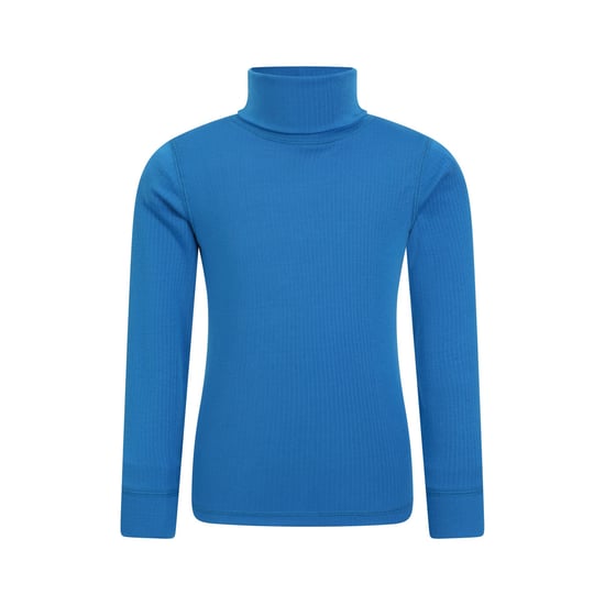 Mountain Warehouse Childrens/Kids Talus Roll Neck Long-Sleeved Top (Cobalt)