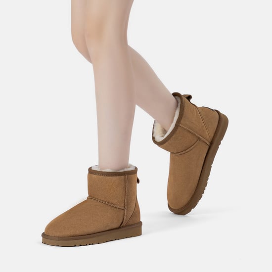 EVER AU Australia Women Ostrich Leather Short Boots