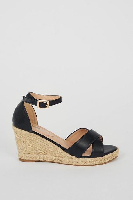 Rosie Cross Strap Wedges