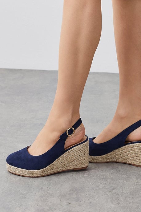 Wide Fit Riya Slingback Wedges - Image 1