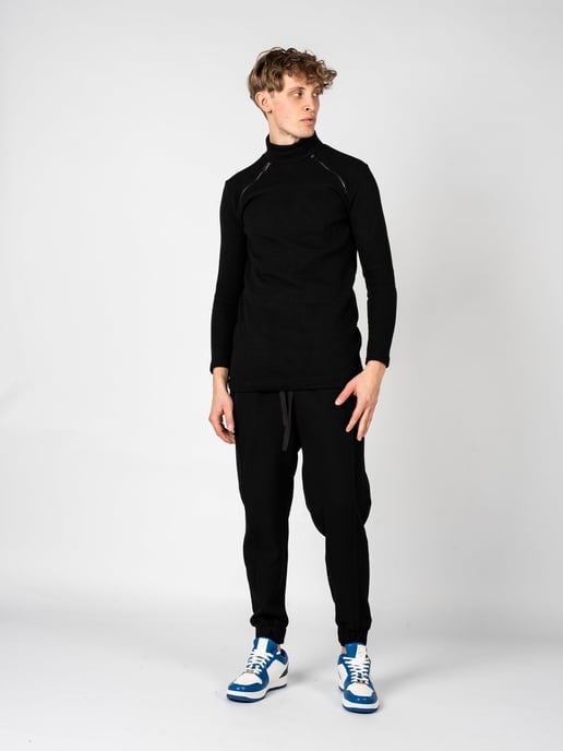 La Haine Inside Us Trousers LM046 Men's Black - Image 5