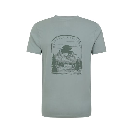Mountain Warehouse Mens Valley Ekologisk T-shirt (Ljus Khaki) - Image 2