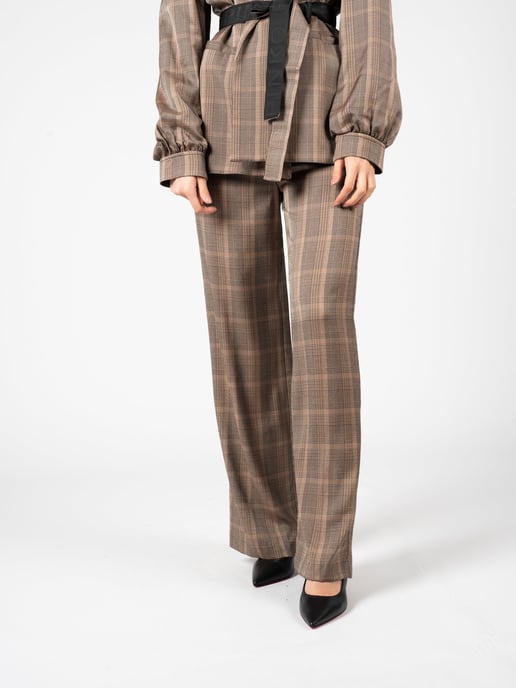 Pinko Trousers Barile Woman's Brown - Image 3