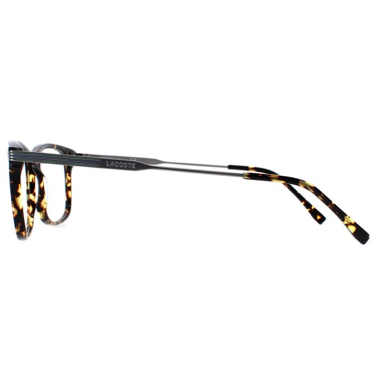 Lacoste Rectangle Mens Brown Dark Havana Glasses